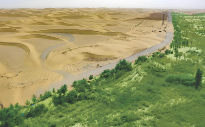 治沙，让大漠披绿沙地生金 